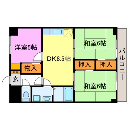 ホワイトウェルの物件間取画像